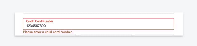 Message Alert for Wrong Entry