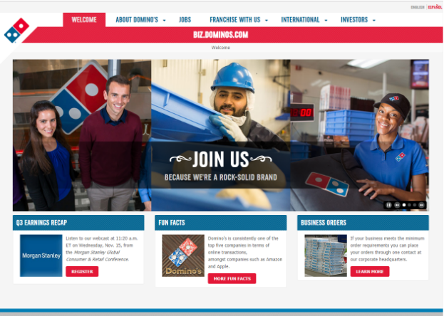 Domino’s Website